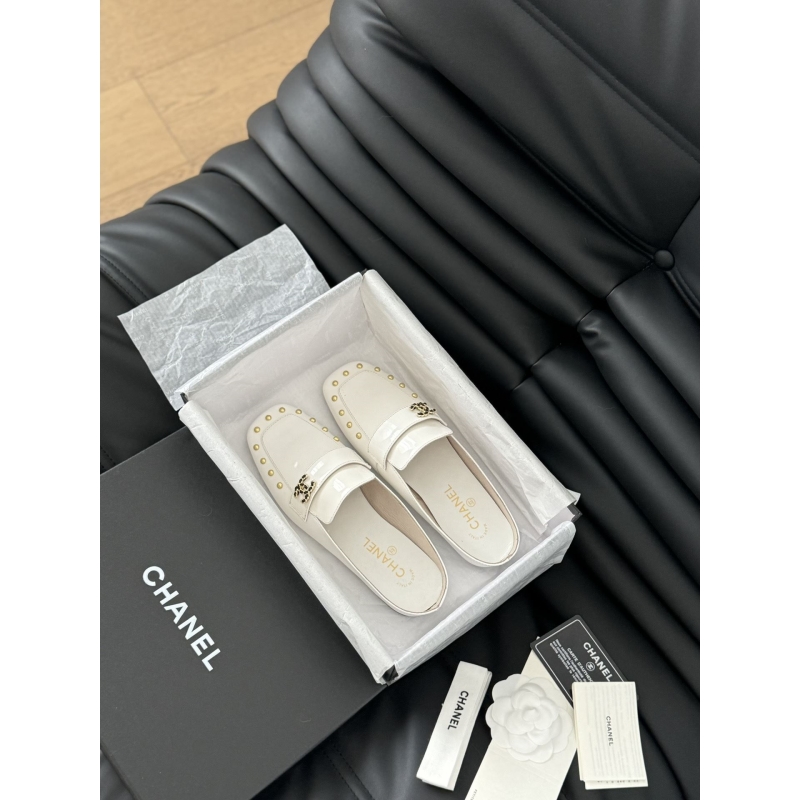 Ch*el leather shoes